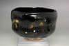 Raku 10th Tannyu (1795-1854) Kuro-raku tea bowl "Wakayama" #5217