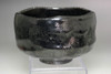 Raku 9th Ryonyu (1756-1834) Kuro-raku teabowl #5230
