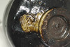 Raku 9th Ryonyu (1756-1834) Kuro-raku teabowl #5230