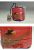 Red Lacquer Makie Inro with Deer Antler Netsuke, Edo Period #5234