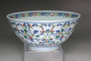 A Fine and Rare Qing 18C Doucai Bowl, Yongzheng Mark #5260