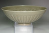 Carved Yaozhou Celadon Bowl with Floral Design, 11–12C #5275