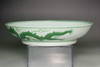 Chinese Ming 15C Green-Enamelled Dragon Dish #5293