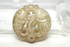 Chinese Qing Dynasty Jade Carving of Paired Fish, 18–19C #5314