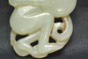 Chinese Qing Dynasty White Hetian Jade Carving of a Seated Musician, 18C #5323