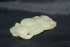 Chinese Qing Dynasty White Hetian Jade Carving of a Seated Musician, 18C #5323