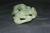 Chinese Qing Dynasty Celadon Jade Carving of Two Chilong, 18–19C #5317