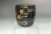 Japanese Makie Natsume by Nakamura Sōetsu, Gold Lacquered Tea Caddy #5345