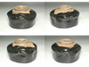 Antique Japanese Black Raku Tea Bowl, attributed to Raku 12th Konyu #5364