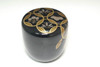 Japanese Lacquered Natsume Tea Caddy with Shippo Pattern by Okamoto Yosai #5384