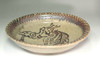 English Studio Pottery Dish with Owl Motif, attributed to Bernard Leach #5386