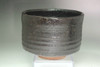 SETOGURO Vintage Black Japanese Pottery Tea Ceremony Bowl w Wooden Box #5401