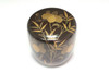 Vintage Japanese Lacquerware Tea Caddy with Gold Makie #5426