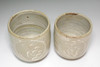 Shimaoka Tatsuzo (1919-2007) Set of 2 MASHIKO pottery cups #5450