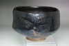After Raku 4th Ichinyu Antique Japanese Black Raku Chawan #5477