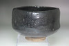 After Raku 4th Ichinyu Antique Japanese Black Raku Chawan #5477
