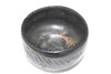 After Raku 4th Ichinyu Antique Japanese Black Raku Chawan #5477