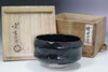 Attributed to Raku 12th Konyu Antique KURO RAKU teabowl #5460