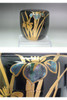 Japanese Lacquer Natsume Tea Caddy Iris Maki-e Raden #5484