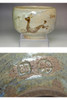 Attributed to Bernard Leach Ash Glazed Tea Bowl with Iron Brush Motif #5491