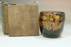 Antique Japanese Autumn Grass Maki-e Natsume Tea Caddy #5498