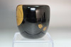 Japanese Sakura Gold and Black Lacquer Natsume Tea Caddy #5499