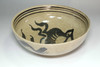 Ceramic Bowl with Bold Black Brushwork Attributed to Bernard Leach #5509