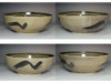 Ceramic Bowl with Bold Black Brushwork Attributed to Bernard Leach #5509
