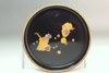Japanese Antique Gold Lacquer KARAKO Hiranatsume Tea Caddy #5543
