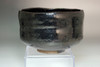 Antique KURO RAKU teabowl Attributed to Raku 9th Ryonyu #5544