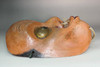 Antique Japanese Wooden Hyottoko Mask Kagura Noh Carving #5545