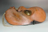 Antique Japanese Wooden Hyottoko Mask Kagura Noh Carving #5545