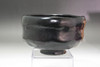 Attributed to Raku 10th Tannyu (1795-1854) KURO RAKU pottery tea bowl #5557
