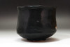 Japanese Black Raku Tea Bowl Hannya Mask Attributed to Ogata Kenzan #5560