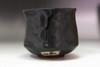 Japanese Black Raku Tea Bowl Hannya Mask Attributed to Ogata Kenzan #5560