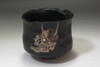 Japanese Black Raku Tea Bowl Hannya Mask Attributed to Ogata Kenzan #5560