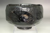 Attributed to Raku 11th Keinyu (1817-1902) KURO RAKU teabowl #5565