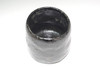Chojiro style Kuro Raku Bowl "KAZAORI" by Yoshimura Rakunyu #5569