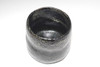 Chojiro style Kuro Raku Bowl "KAZAORI" by Yoshimura Rakunyu #5569