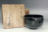 Attributed to Raku 9th Ryonyu (1756-1834) Kuro-raku teabowl #5571