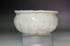 Japanese Otagaki Rengetsu White Glaze Lotus Form Kensui Waste Water Bowl Tea Ceremony Antique #5591