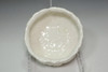 Japanese Otagaki Rengetsu White Glaze Lotus Form Kensui Waste Water Bowl Tea Ceremony Antique #5591