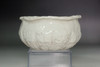 Japanese Otagaki Rengetsu White Glaze Lotus Form Kensui Waste Water Bowl Tea Ceremony Antique #5591