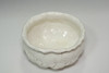 Japanese Otagaki Rengetsu White Glaze Lotus Form Kensui Waste Water Bowl Tea Ceremony Antique #5591