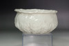 Japanese Otagaki Rengetsu White Glaze Lotus Form Kensui Waste Water Bowl Tea Ceremony Antique #5591