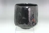 Japanese Black Raku Tsutsu Tea Bowl Attributed to Raku Ronyu ninth Generation Master Antique Chawan with Wooden Box #5600