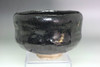 Japanese Black Raku Tea Bowl Kuro Chawan by Takahashi Dohachi II Second Generation Edo Period Antique Matcha Bowl with Original Signed Box Tomobako #5606
