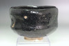 Japanese Black Raku Tea Bowl Kuro Chawan by Takahashi Dohachi II Second Generation Edo Period Antique Matcha Bowl with Original Signed Box Tomobako #5606
