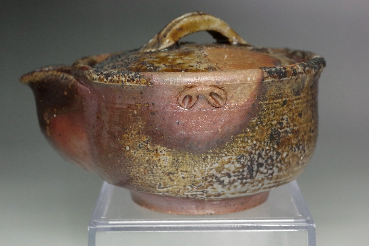 【廃番】bizen pot 2個セット Hohin - VIntage Japanese BIZEN pottery teapot #5009 - Antique shop
