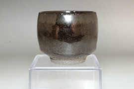 Shimizu Uichi (1916-2004) Vintage blue glazed pottery cup